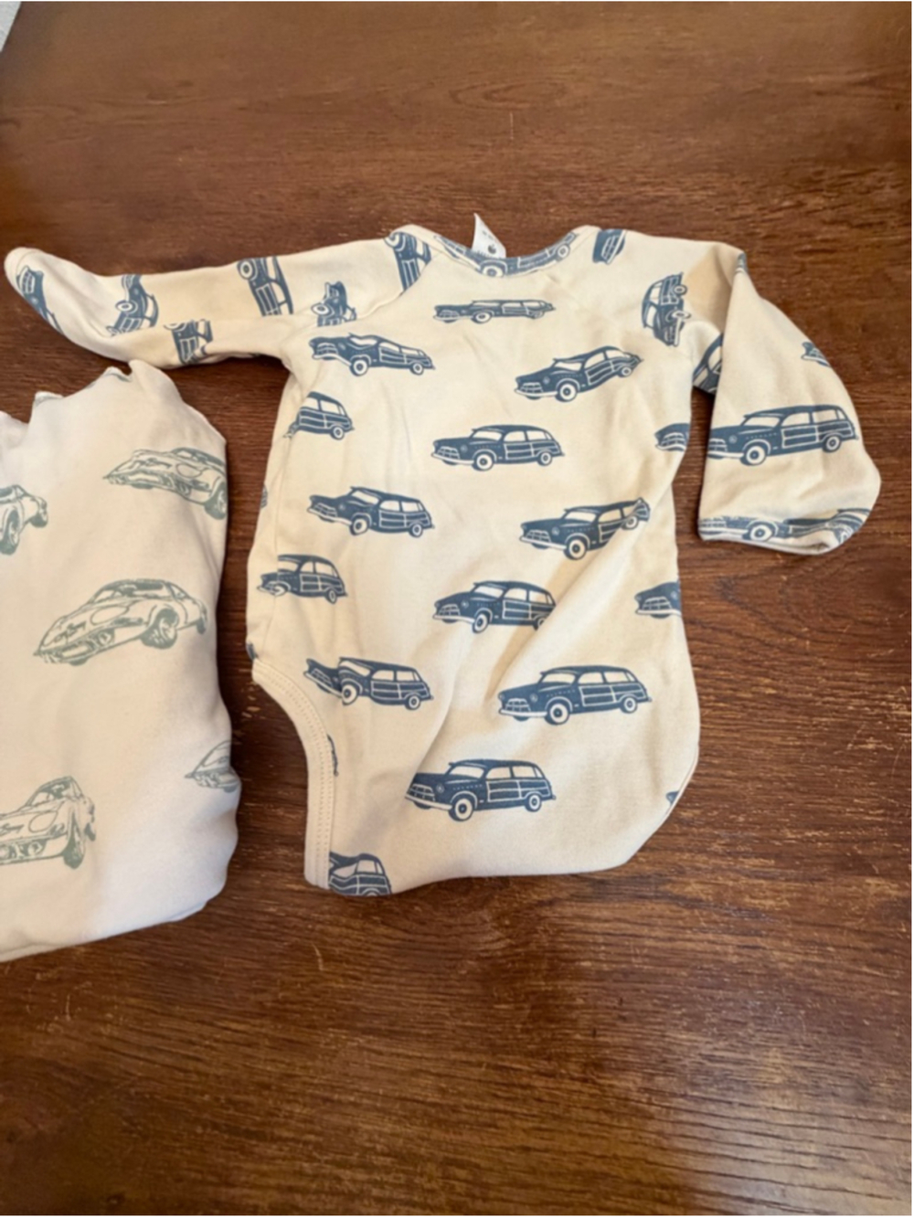 Kate Quinn Baby Set Organic Cotton Cars Bodysuit + Matching Blanket 2-18M